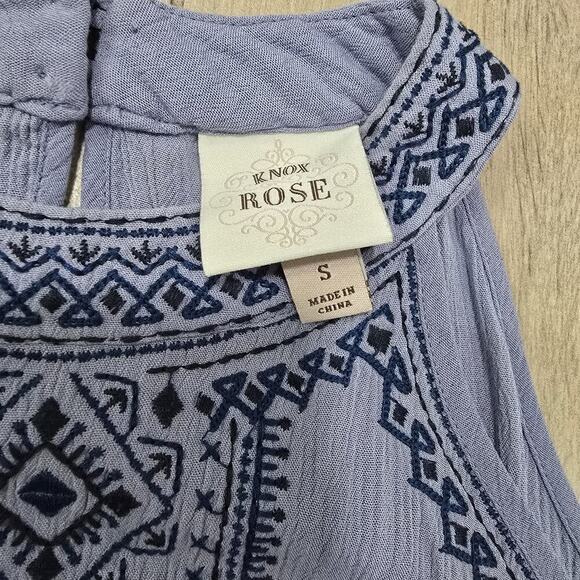 Knox Rose by Target Hippie Boho Off the Shoulder Emrboidered Dress Women Size S - Picture 7 of 10